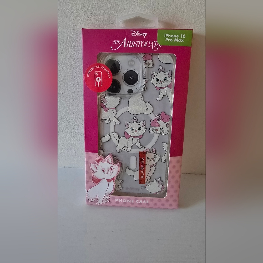 Disney Aristocats Marie iPhone 16 Pro Max Case – Wireless Charging Compatible
